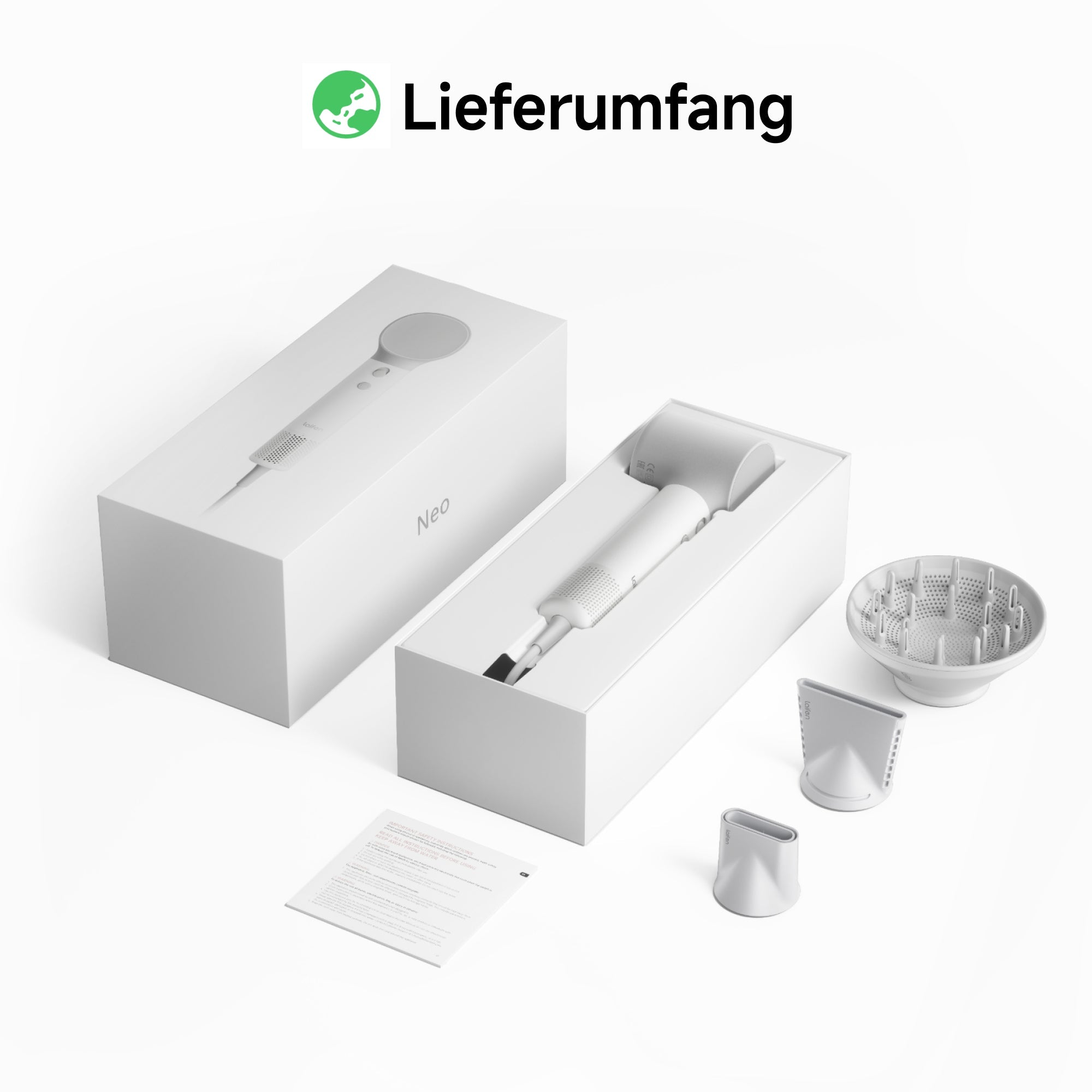 Laifen Neo Haartrockner mit drei magnetischen Luftdüsen