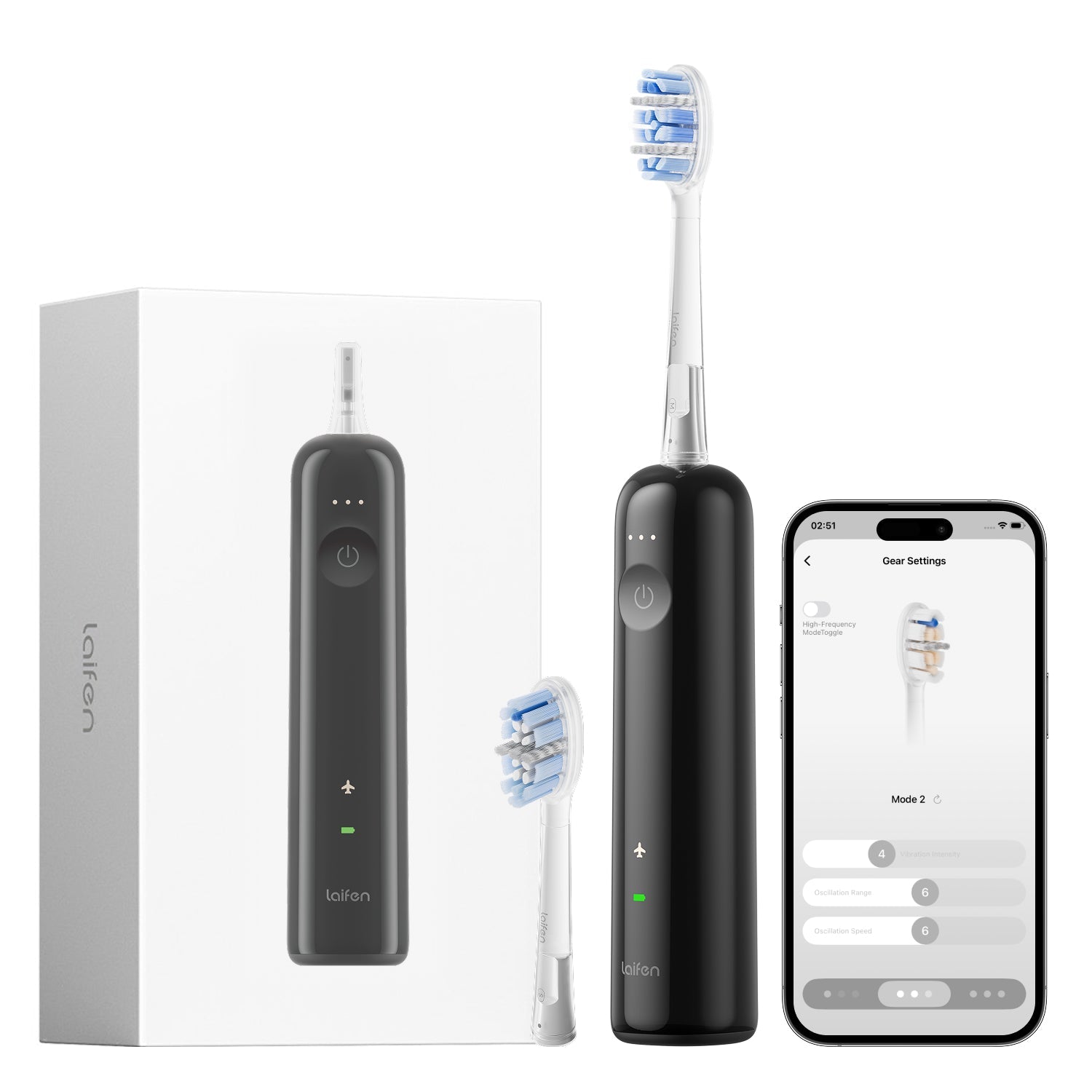 Laifen Wave Pro Elektrische Zahnbürste-ABS