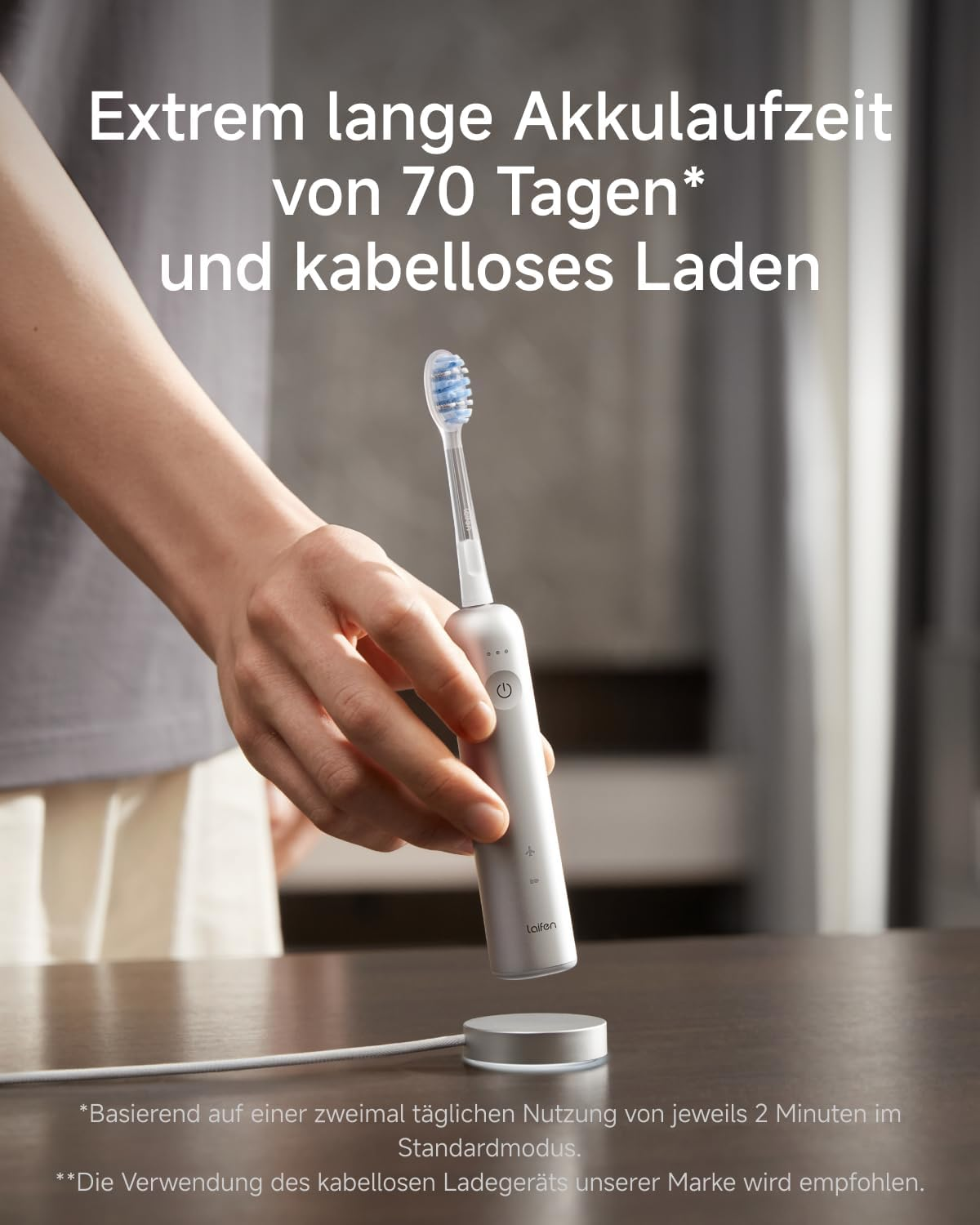 Laifen Wave Pro elektrische Zahnbürste – Aluminium