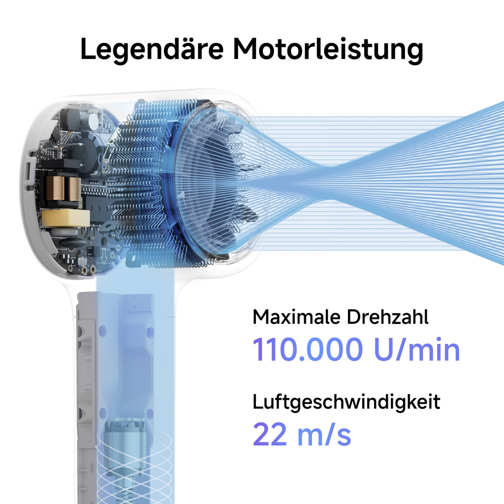 Laifen Neo Haartrockner mit drei magnetischen Luftdüsen