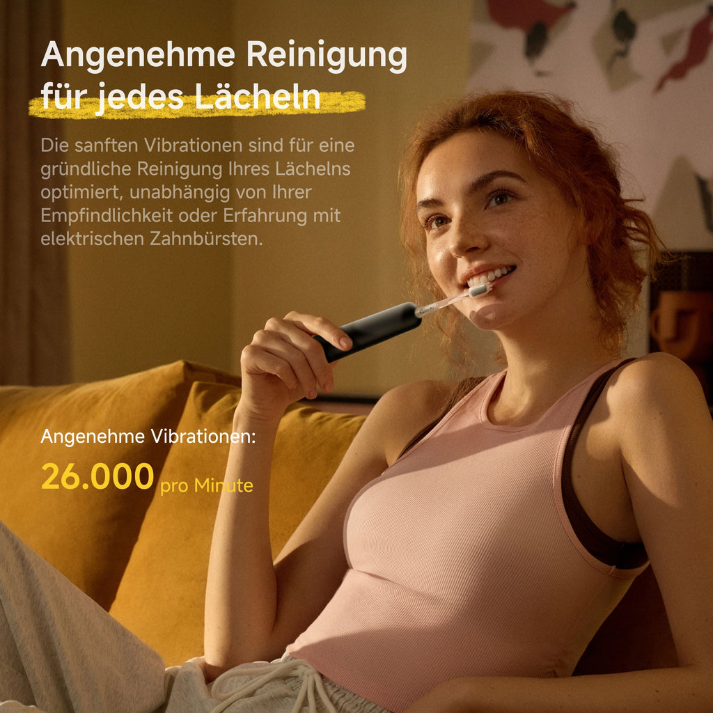 Laifen Wave Spezial Elektrische Zahnbürste mit 2 Bürstenköpfe und Reisetasche