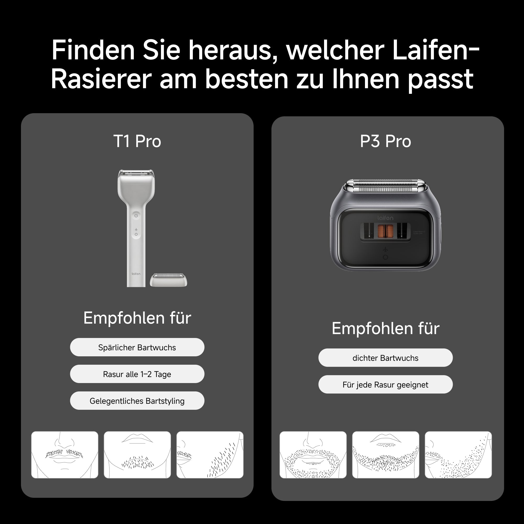 LAIFEN P3 Pro Rasierer Aluminum