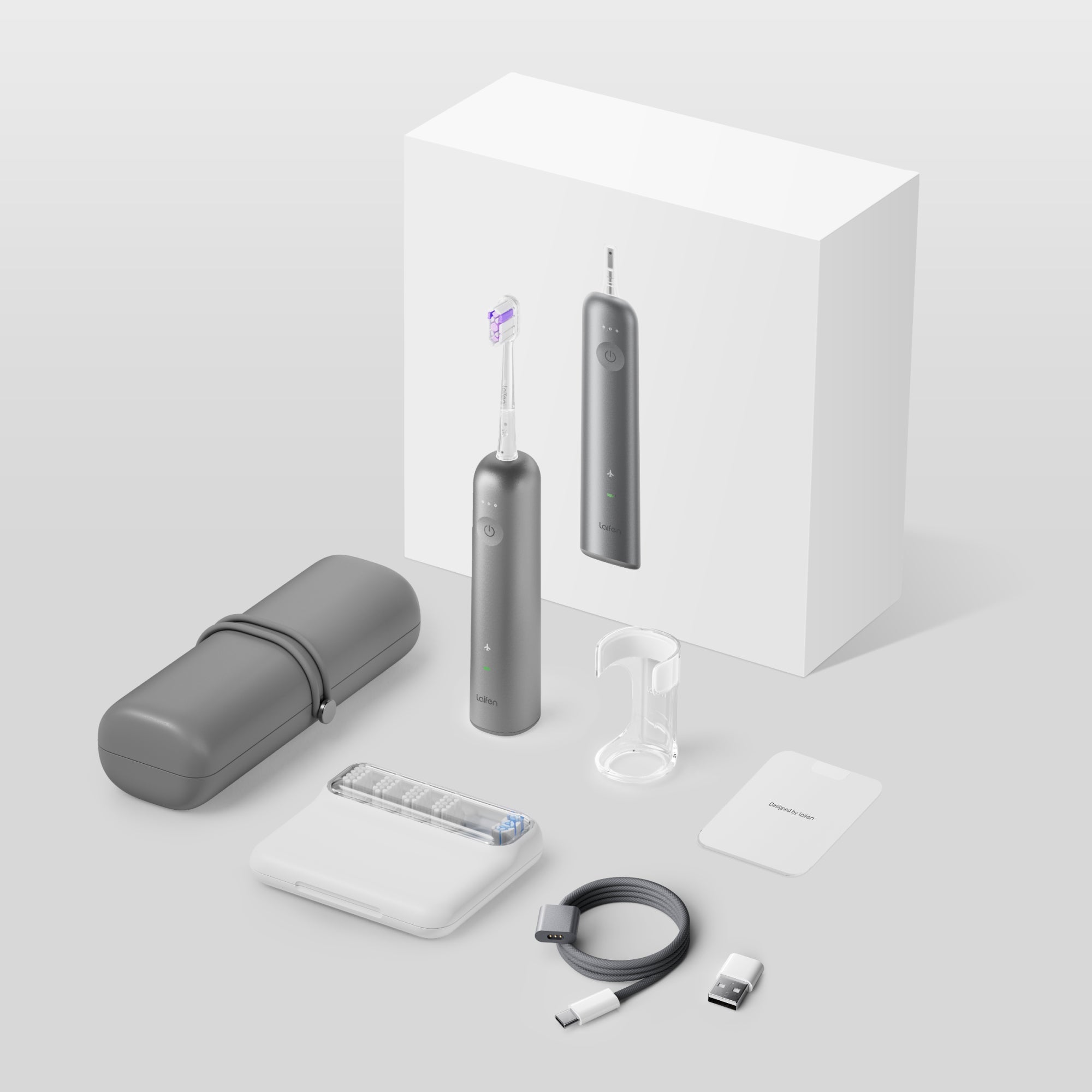 Laifen Wave Zahnbürste Aluminum Geschenke-Set