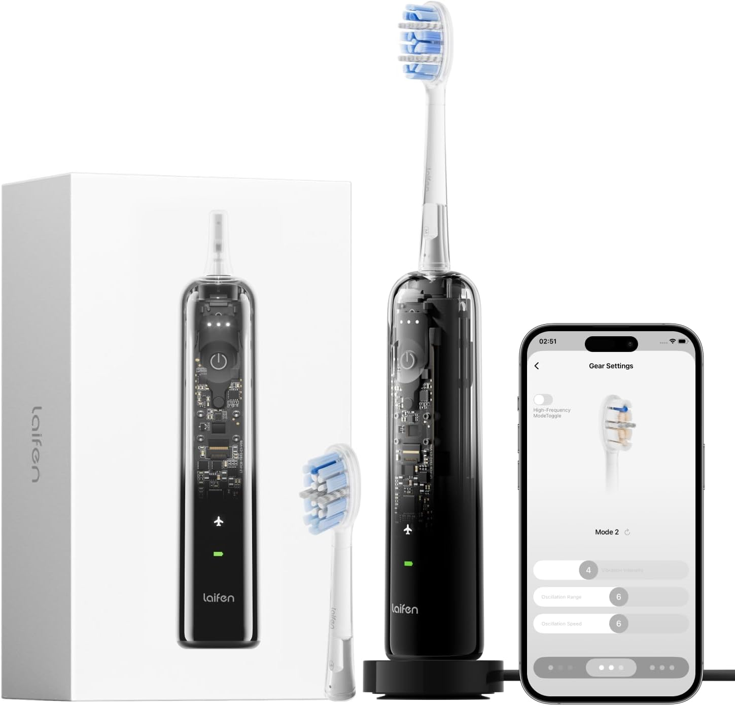 Laifen Wave Pro Elektrische Zahnbürste-ABS